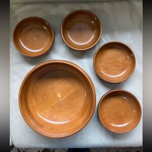 Baribocraft wooden salad bowls.